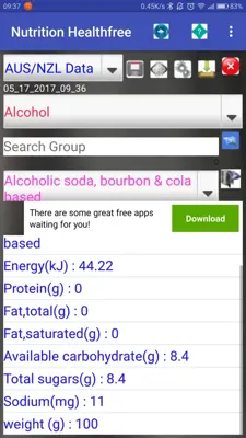 Nutrition and Health free android App screenshot 5